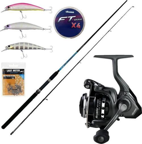 YekOutdoor Spin Olta Takımı Okuma G-Power Spin 9' 270cm 7-35 gr 2 Parça Spin Kamışı&Okuma Acuador ACU-4000A 3+1BB Olta M