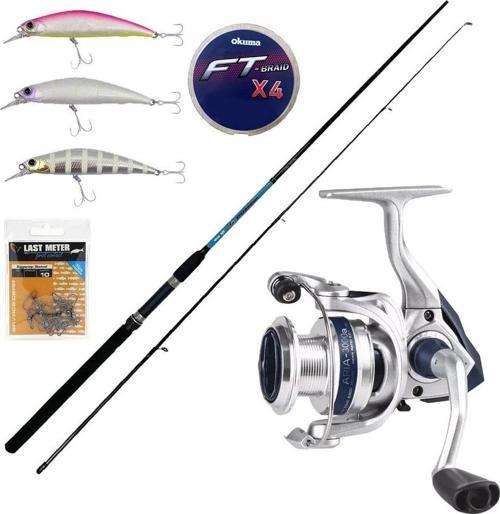YekOutdoor Spin Olta Takımı Okuma G-Power Spin 9' 270cm 7-35 gr 2 Parça Spin Kamışı&Okuma ARIA-3000a Painting Silver 1BB