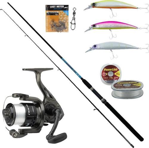 YekOutdoor Spin Seti Okuma G-Power Spin 9' 270cm 7-35 gr 2 Parça Spin Kamışı-Dam Nova 4000 FD 1BB 180M/0.30MM Olta Makin