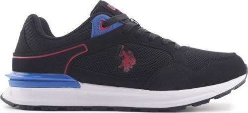 U.S.POLO ASSN.MARTIN 4FX SİYAH KIRMIZI COMFORT CASUAL SPOR AYAKKABI