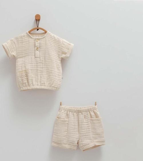 2'li Bebek Takımı TKE1674 Bej