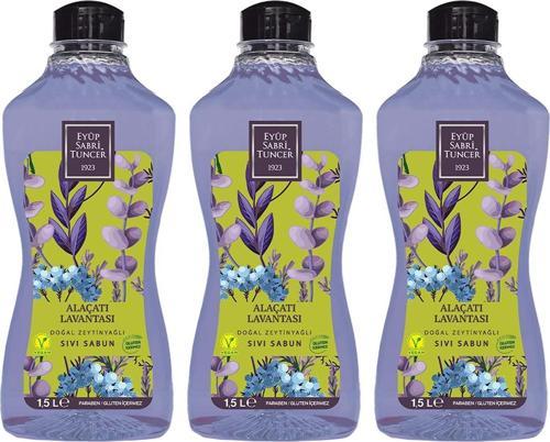 Düvenci Toptan Eyüp Sabri Tuncer Alaçatı Lavantası Sıvı Sabun 1500 ml x 3 Adet