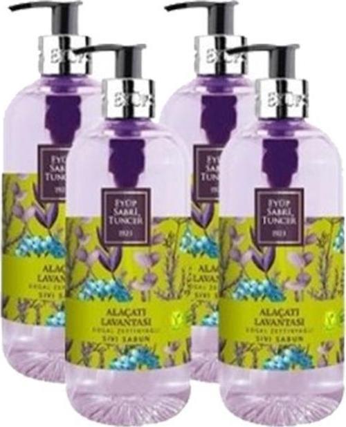 Alaçatı Lavantası Doğal Zeytinyağlı Sıvı Sabun 500 ml X 4 Adet