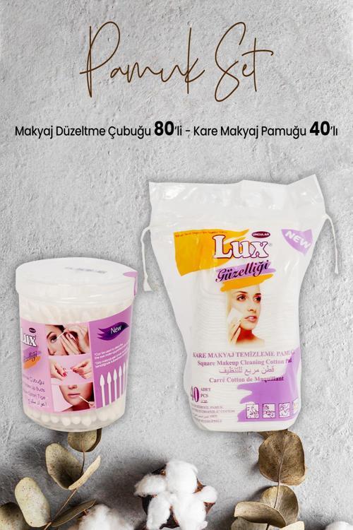 Makyaj Düzeltme Çubuğu 80' li ve Disk Kare Makyaj Pamuğu 40' lı