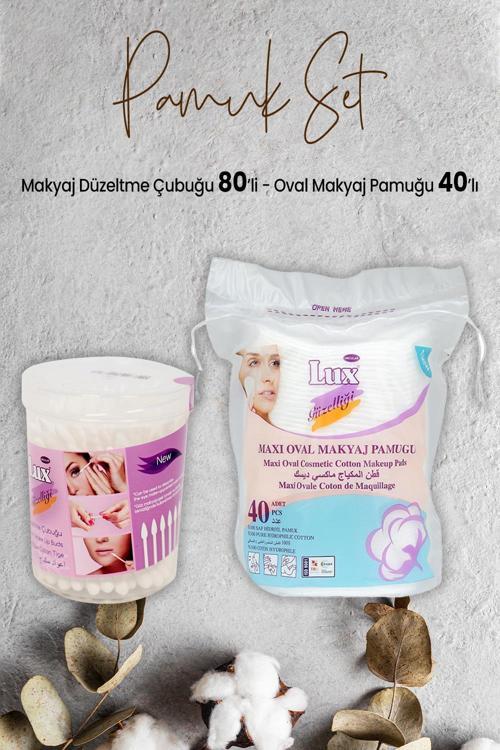 Makyaj Düzeltme Çubuğu 80' li ve Disk Oval Makyaj Pamuğu 40' lı
