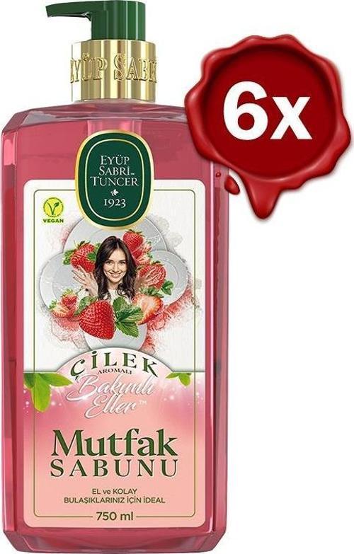 Çilek Mutfak Sabunu 750 ml x 6