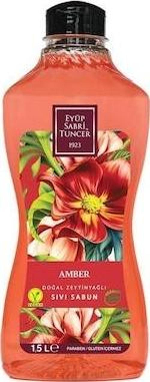 Doğal Zeytinyağlı Sıvı Sabun Amber 1.5 litre Pet Şişe