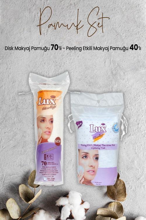 Peeling Etkili Makyaj Pamuğu 40' lı ve Disk Makyaj Pamuğu 70'li