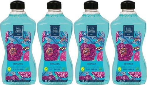 Doğal Zeytinyağlı Sıvı Sabun Okyanus 1500 ML Pet Şişe x 4