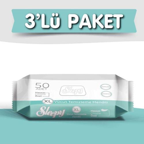3'Lü Vücut Temizleme 50 Adet 150 Yaprak