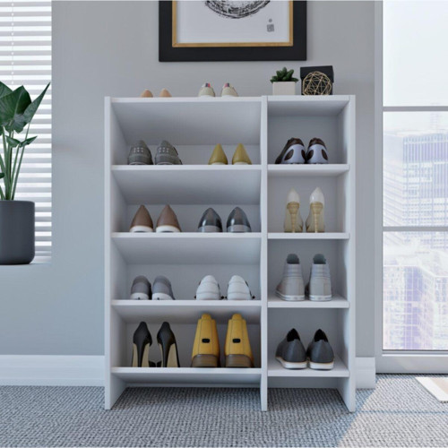 Zambak 5 Raflı Mdf Ayakkabılık - Tamamı 1. Kalite Mdf