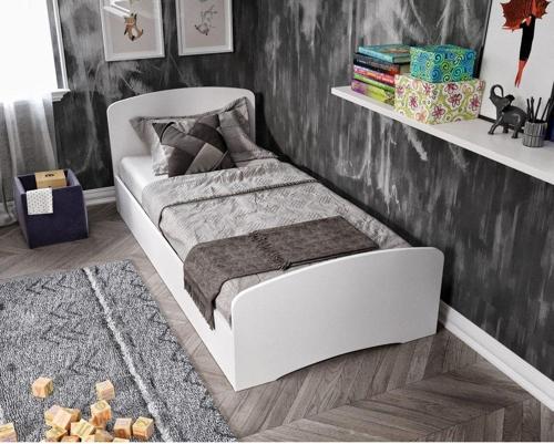 Soft Tek Kişilik Mdf Karyola Beyaz - 90 Cm X 190 Cm Yataklarla Uyumlu