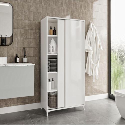 Sürgülü Çok Amaçlı Banyo Dolabı - Tamamı 1. Kalite Mdf