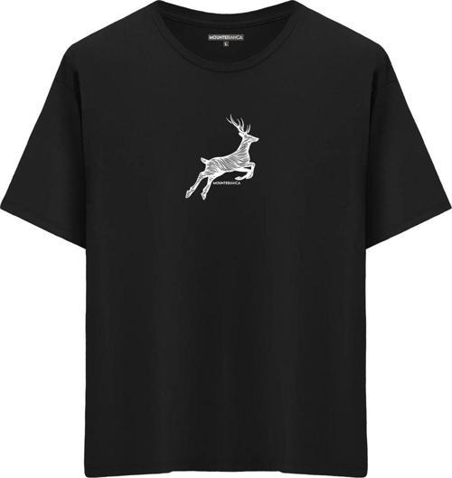 Unisex Gazelle - Oversize T-shirt Siyah XL