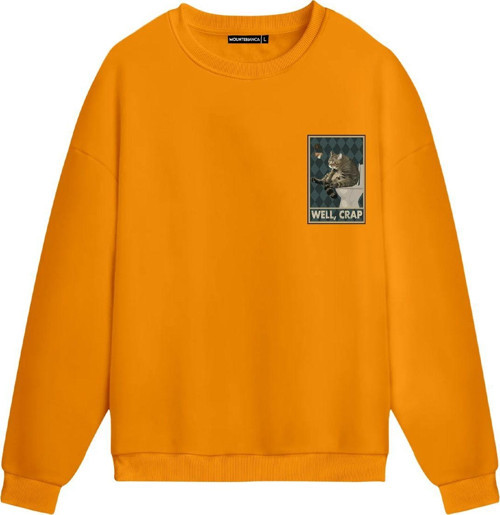 Unisex Well Crap - Regular Sweatshirt Portakal M