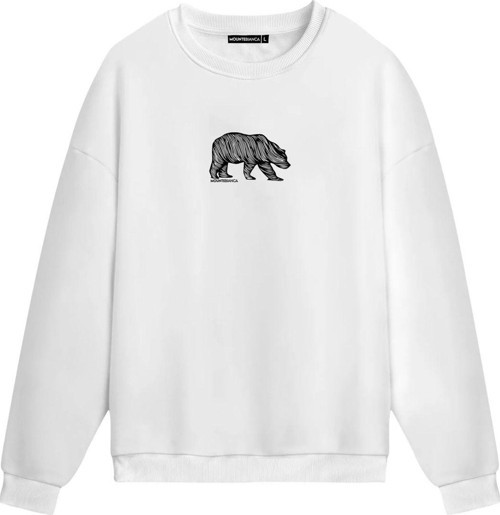 Unisex Bear - Regular Sweatshirt Beyaz M