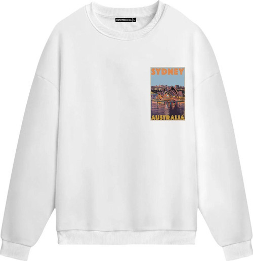 Unisex Sydney - Regular Sweatshirt Beyaz M