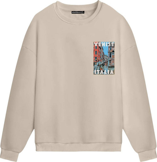 Unisex Venise - Regular Sweatshirt Krem S