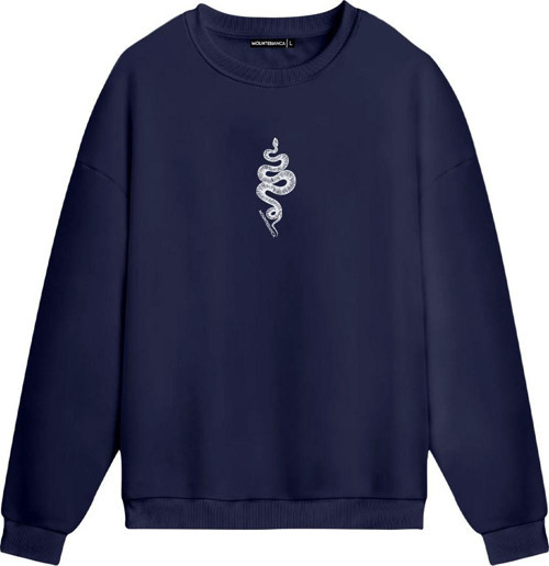 Unisex Snake - Regular Sweatshirt Royal Mavi XL