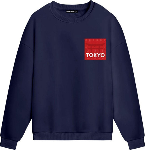 Unisex Tokyo - Regular Sweatshirt Royal Mavi XL