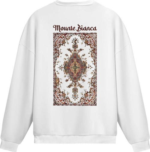 Unisex Tappeto - Regular Sweatshirt Beyaz S
