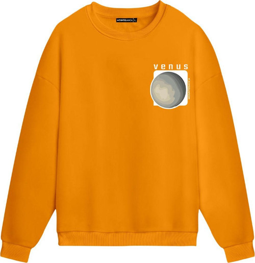 Unisex Venüs - Regular Sweatshirt Portakal XL