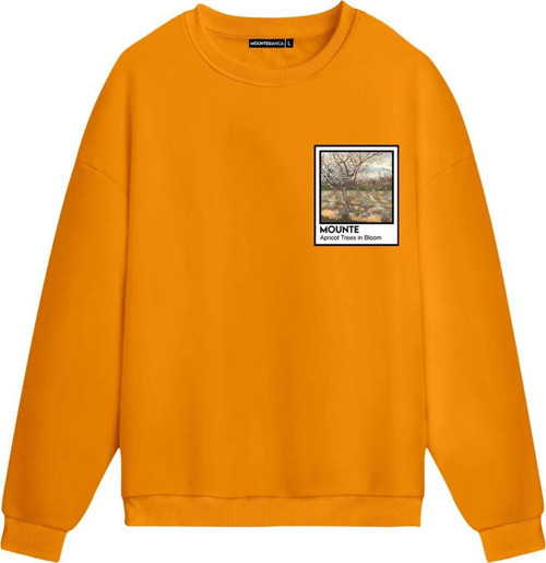 Unisex Bloom - Regular Sweatshirt Portakal 2XL