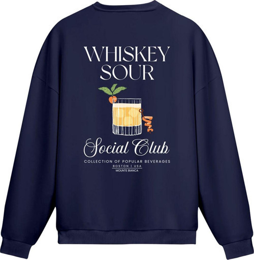 Unisex Whiskey Sour - Regular Sweatshirt Royal Mavi S