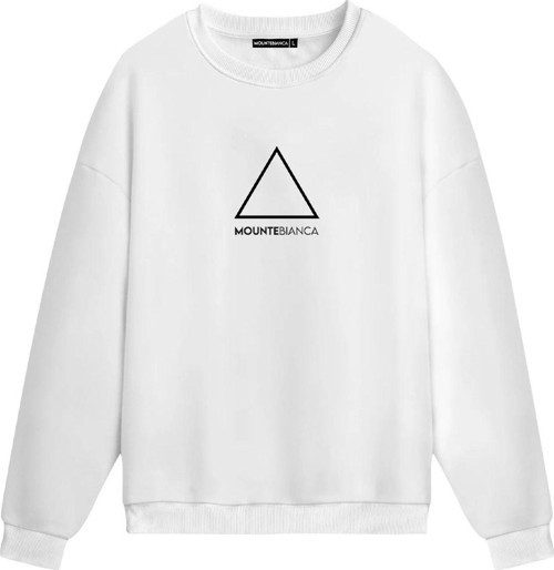 Unisex Triangle - Regular Sweatshirt Beyaz M