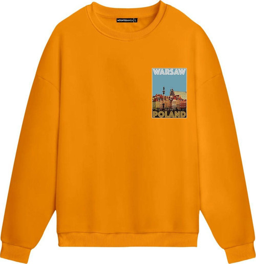 Unisex Warsaw - Regular Sweatshirt Portakal XL