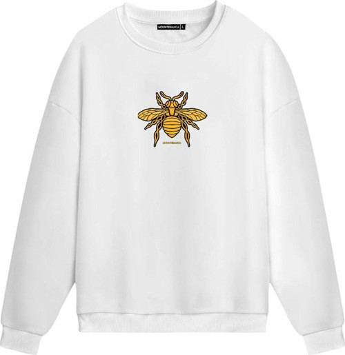 Unisex Bee - Regular Sweatshirt Beyaz M