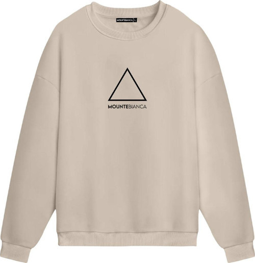 Unisex Triangle - Regular Sweatshirt Krem XL