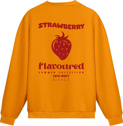 Unisex Strawberry - Regular Sweatshirt Portakal S