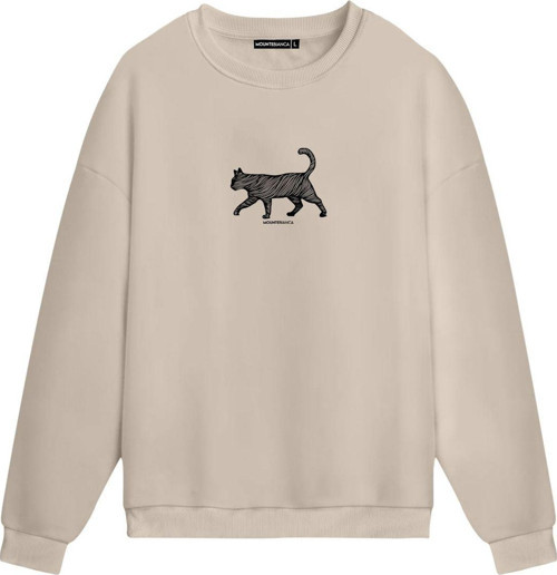 Unisex Cat IV - Regular Sweatshirt Krem L