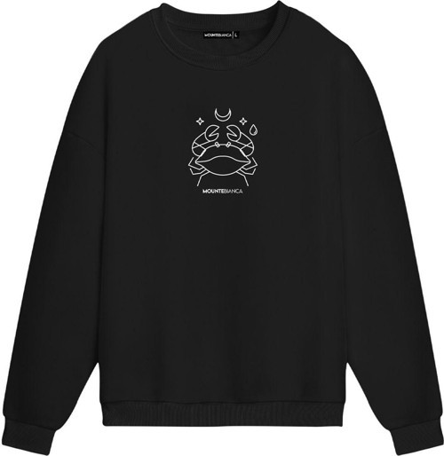 Unisex Yengeç - Regular Sweatshirt Siyah XL