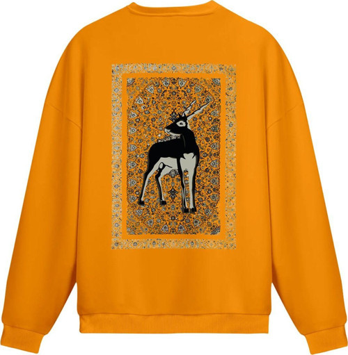 Unisex Cerva - Regular Sweatshirt Portakal L