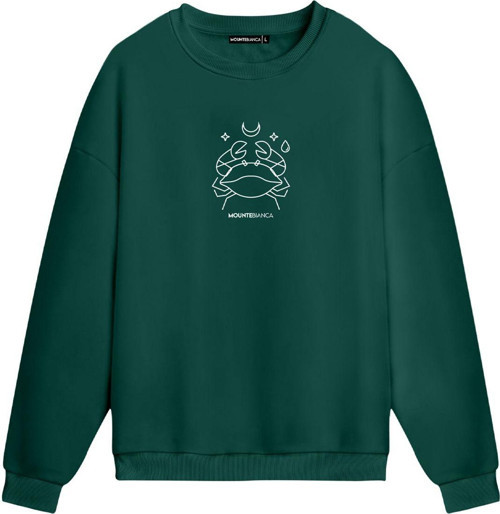 Unisex Yengeç - Regular Sweatshirt Yeşil 2XL