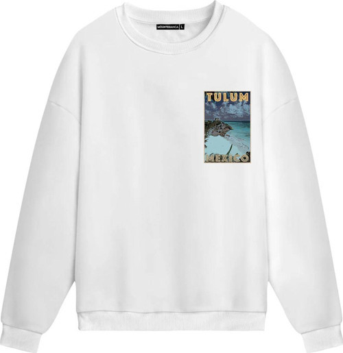 Unisex Tulum - Regular Sweatshirt Beyaz L