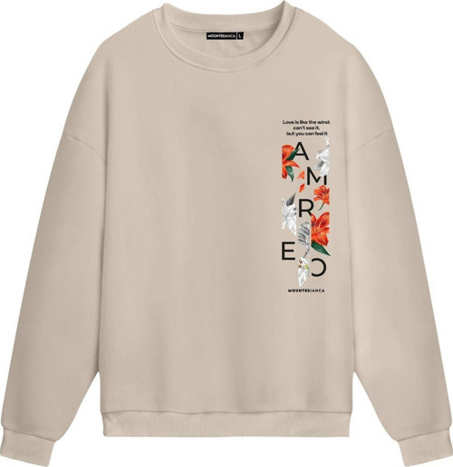 Unisex Can Feel - Regular Sweatshirt Krem XL