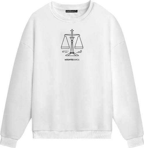 Unisex Terazi - Regular Sweatshirt Beyaz L