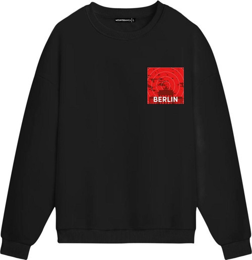 Unisex Berlin - Regular Sweatshirt Siyah 2XL