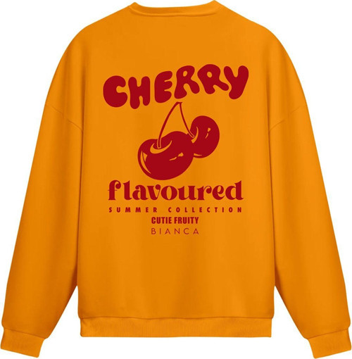Unisex Cherry - Regular Sweatshirt Portakal 2XL