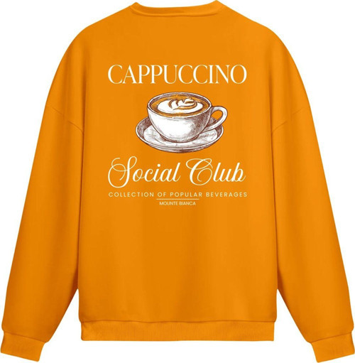 Unisex Cappuccino - Regular Sweatshirt Portakal 2XL
