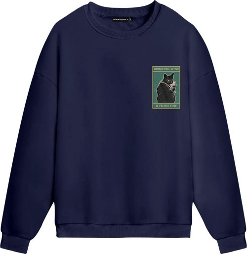 Unisex Feeline Fine - Regular Sweatshirt Royal Mavi 2XL