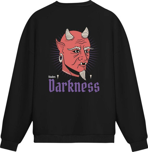 Unisex Darkness - Regular Sweatshirt Siyah L