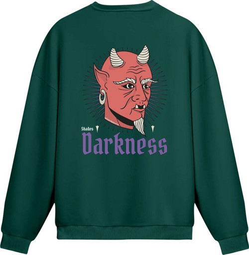 Unisex Darkness - Regular Sweatshirt Yeşil M