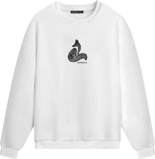 Unisex Fox - Regular Sweatshirt Beyaz XL