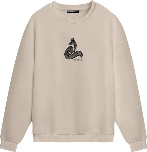 Unisex Fox - Regular Sweatshirt Krem L