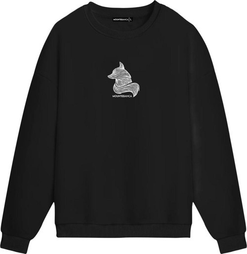 Unisex Fox II - Regular Sweatshirt Siyah S