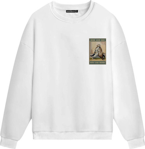 Unisex Drink Good Beer - Regular Sweatshirt Beyaz L